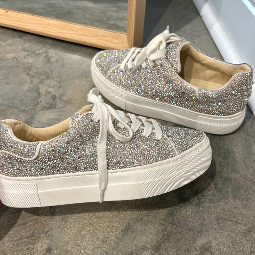 Betsy Johnson Sidny rhinestone sneakers